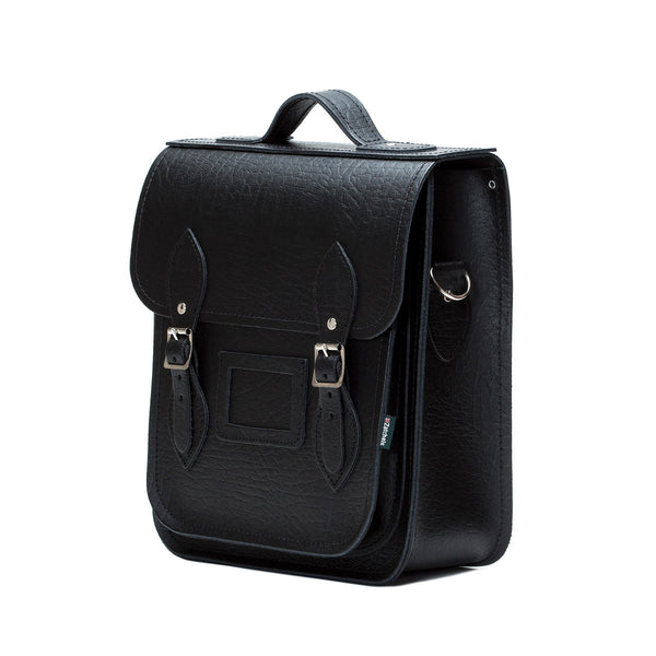 Black Executive Leather City Backpack - Backpack - Zatchels