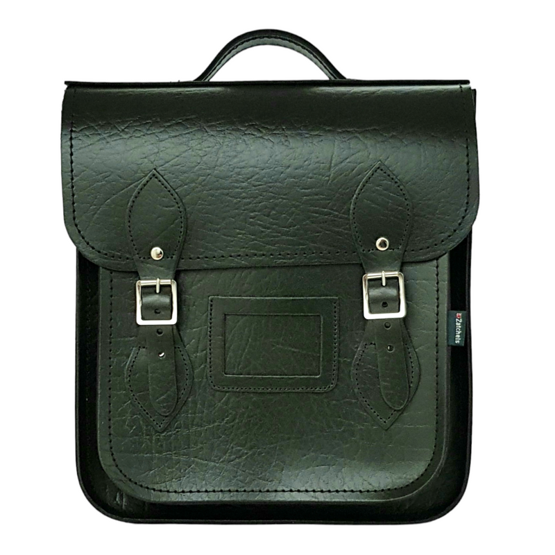 Handmade Leather City Backpack - Executive - British Racing Green