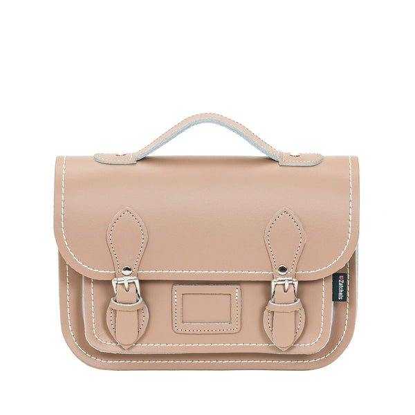 Iced Coffee Leather Midi Satchel - Midi Satchel - Zatchels