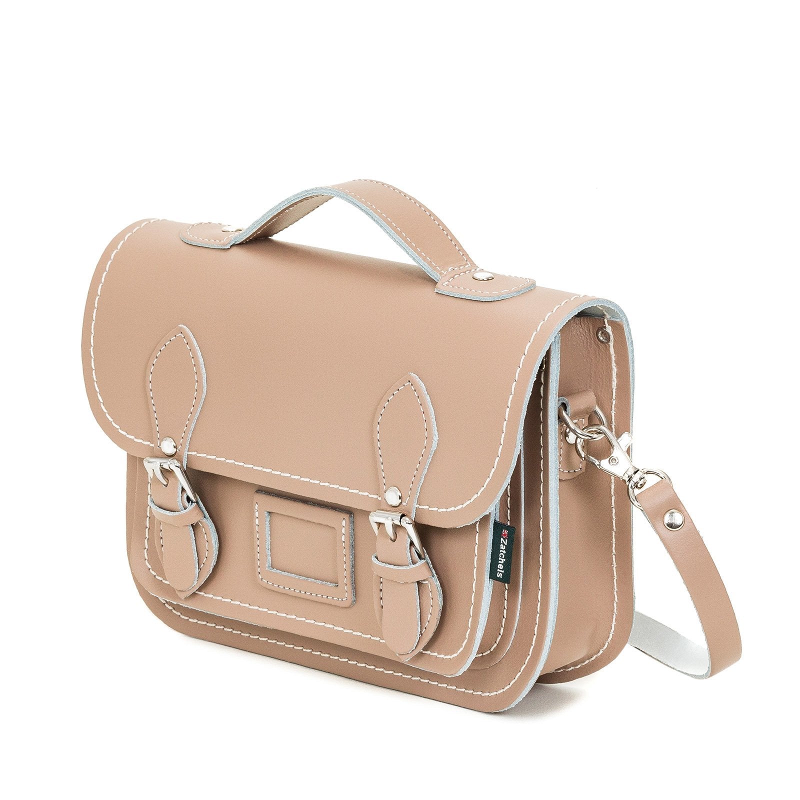 Iced Coffee Leather Midi Satchel - Midi Satchel - Zatchels