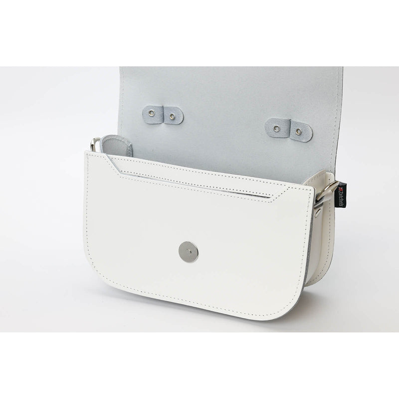 Aura Handmade Leather Bag - White