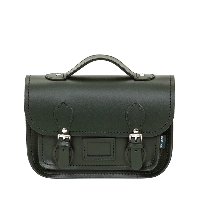 Ivy Green Leather Midi Satchel - Midi Satchel - Zatchels