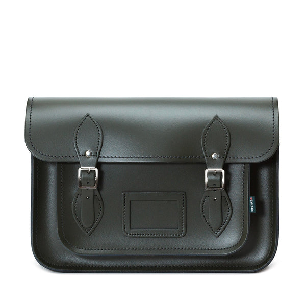 Ivy Green Leather Satchel - Satchel - Zatchels