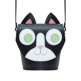 Kitty Cat Leather Bag - Novelty Bag - Zatchels