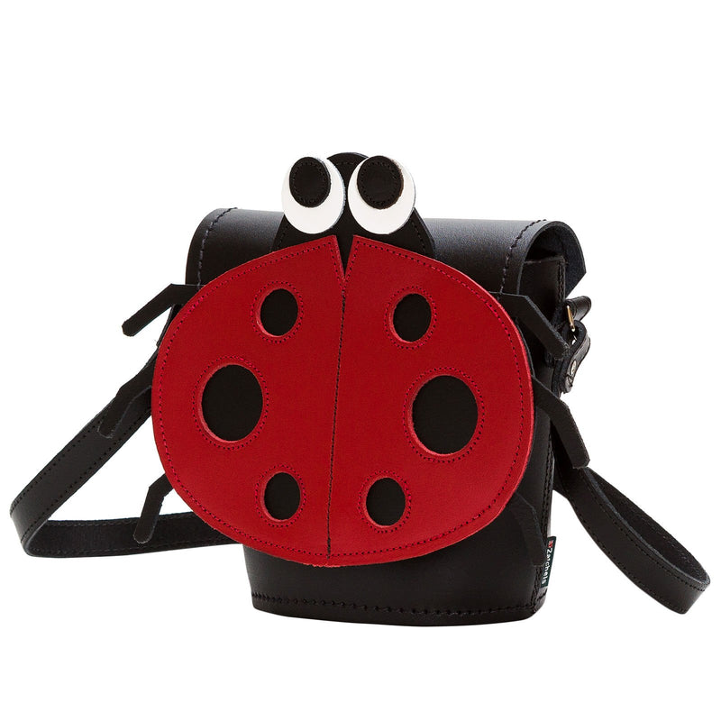 Luna Ladybird Leather Bag - Novelty Bag - Zatchels