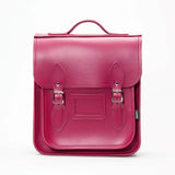 Handmade Leather City Backpack - Magenta