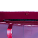 Handmade Leather Shopper - Magenta