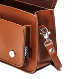 Chestnut Leather Micro Satchel - Micro Satchel - Zatchels