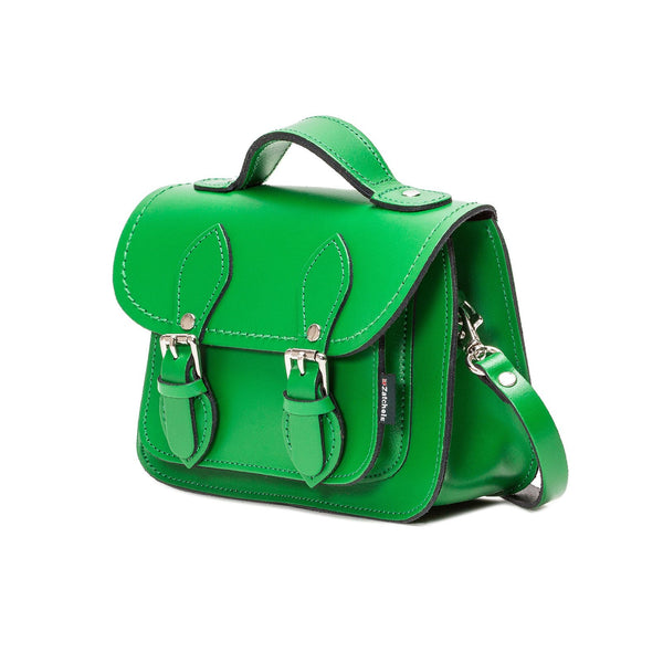 Green Leather Micro Satchel - Micro Satchel - Zatchels