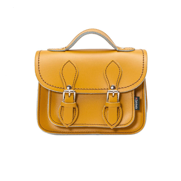 Yellow Ochre Leather Micro Satchel - Micro Satchel - Zatchels