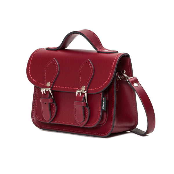 Oxblood Leather Micro Satchel - Micro Satchel - Zatchels