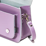 Pastel Violet Leather Micro Satchel - Micro Satchel - Zatchels