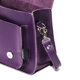 Purple Leather Micro Satchel - Micro Satchel - Zatchels