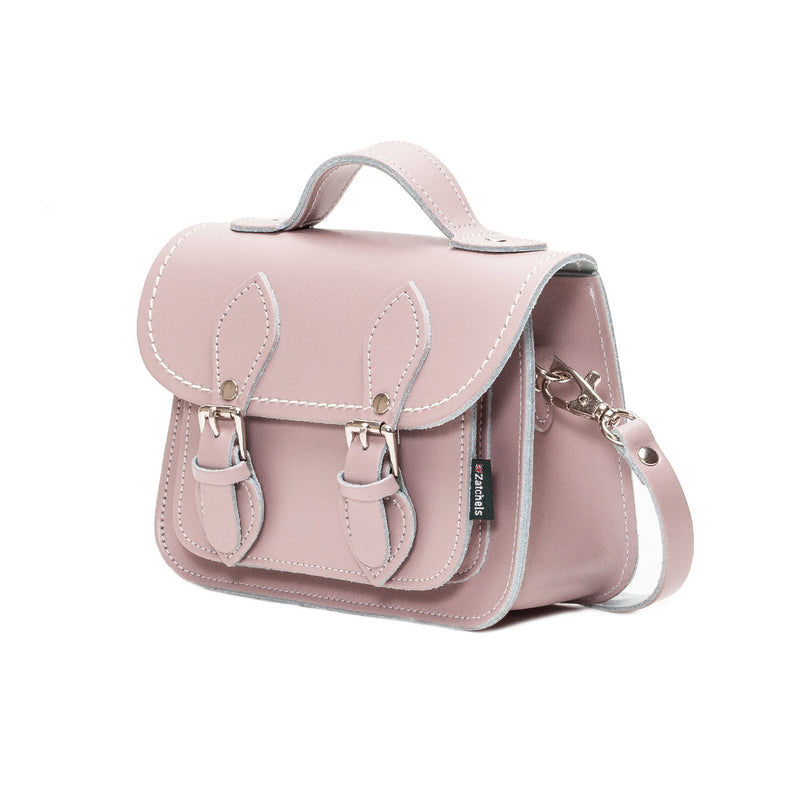 Rose Quartz Leather Micro Satchel - Micro Satchel - Zatchels