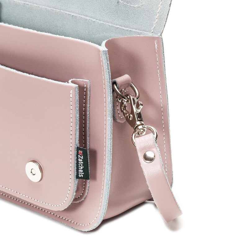 Rose Quartz Leather Micro Satchel - Micro Satchel - Zatchels