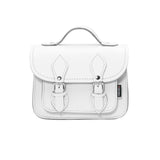 White Leather Micro Satchel - Micro Satchel - Zatchels