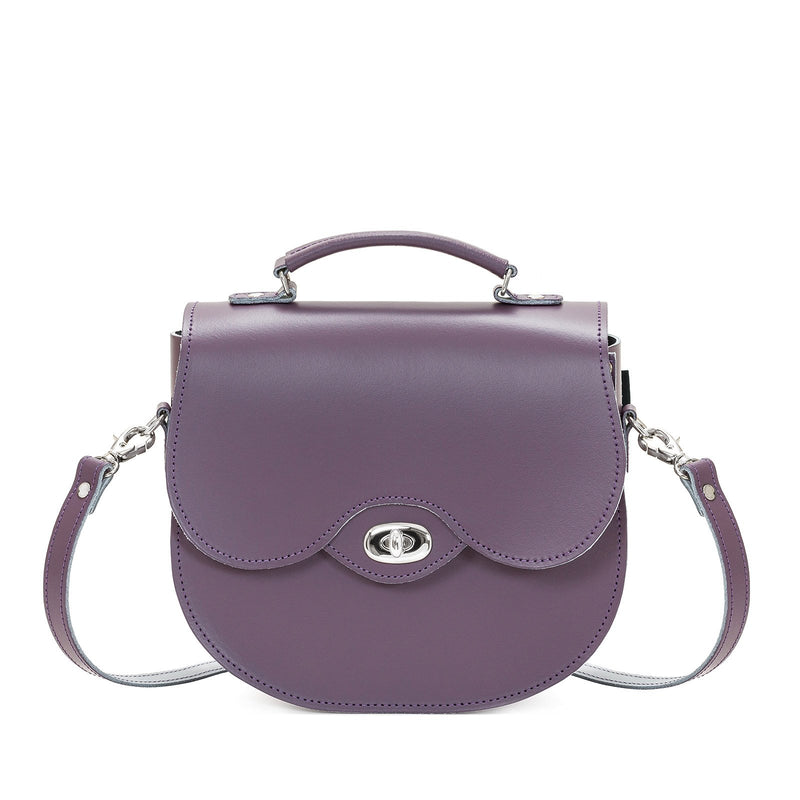 Nile Leather Twist Lock Saddle Bag - Saddle Bag - Zatchels