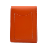 Handmade Leather Festival Phone Bag - Orange