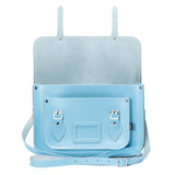 Pastel Baby Blue Leather Satchel - Satchel - Zatchels