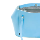 Pastel Baby Blue Leather Tote Bag - Tote - Zatchels