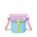 Pastel Kaleidoscope Leather Barrel Bag - Barrel Bag - Zatchels