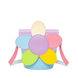 Pastel Kaleidoscope Daisy Leather Bag - Novelty Bag - Zatchels