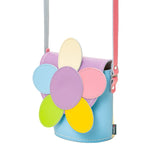 Pastel Kaleidoscope Daisy Leather Bag - Novelty Bag - Zatchels