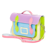 Pastel Kaleidoscope Leather Satchel - Satchel - Zatchels