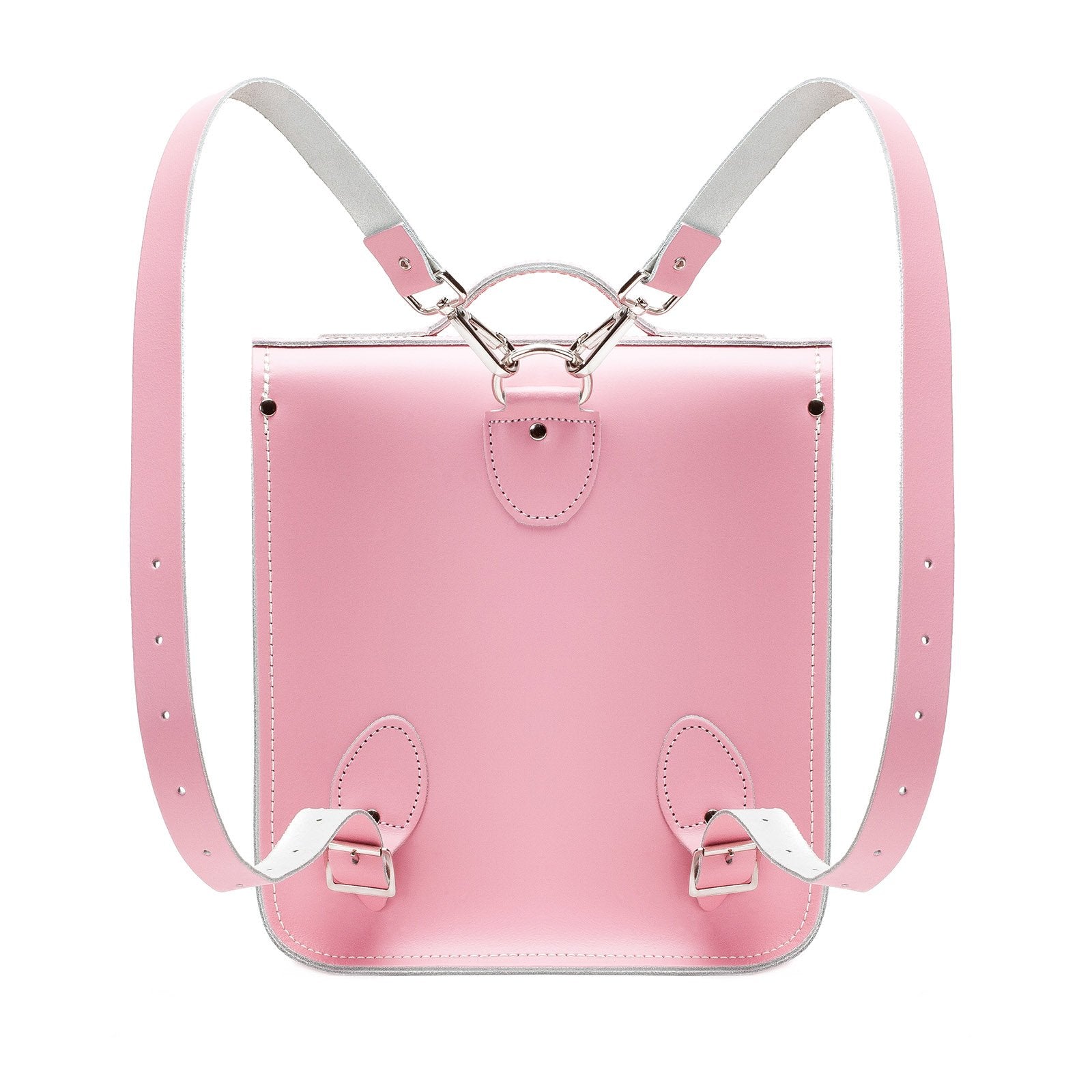 Pastel Pink Leather City Backpack - Backpack - Zatchels