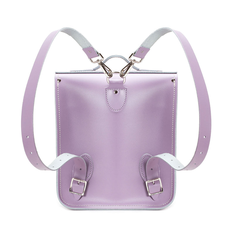 Pastel Violet Leather City Backpack - Backpack - Zatchels