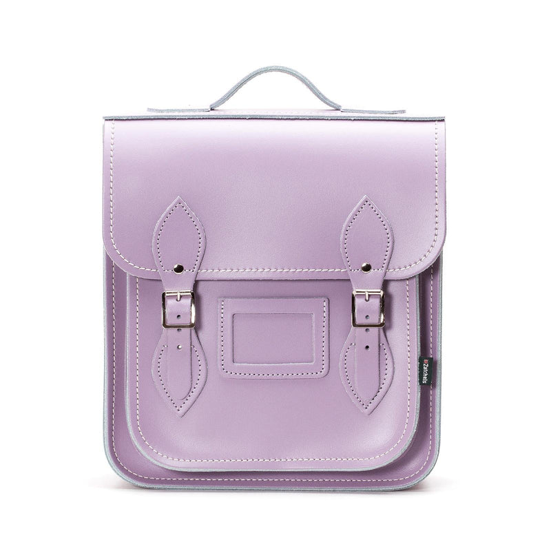 Pastel Violet Leather City Backpack - Backpack - Zatchels