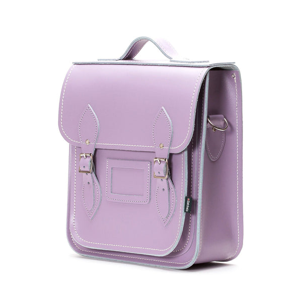 Pastel Violet Leather City Backpack - Backpack - Zatchels