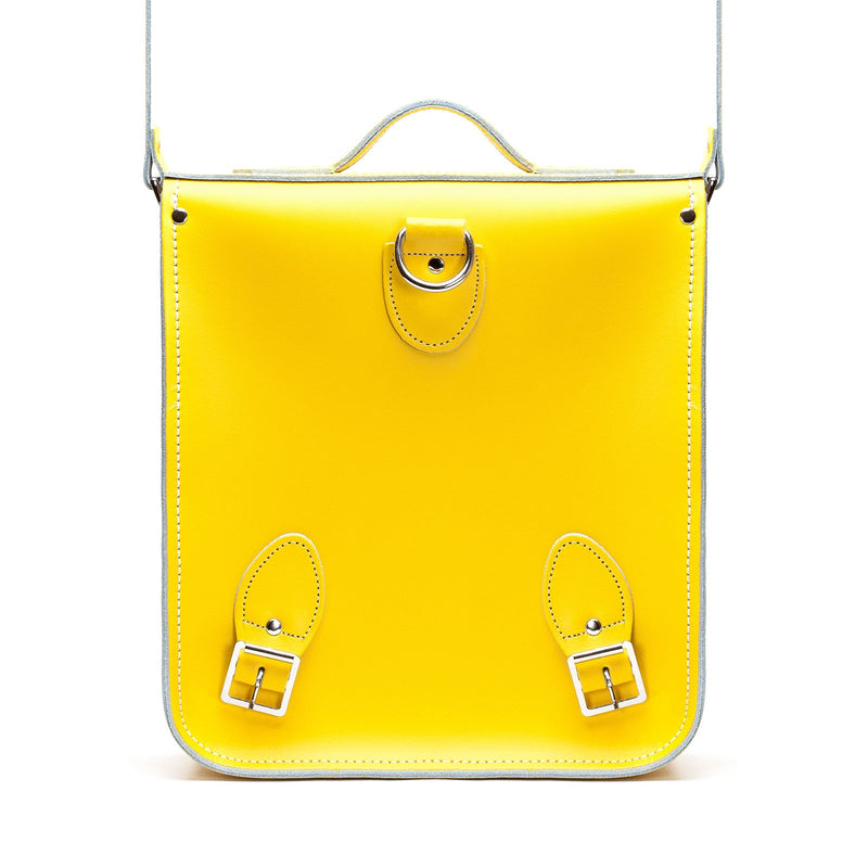 Pastel Daffodil Yellow Leather City Backpack - Backpack - Zatchels