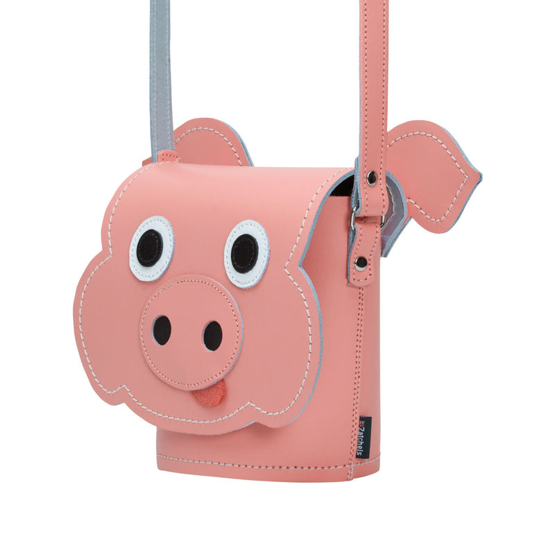 Polly Pig Leather Bag - Novelty Bag - Zatchels