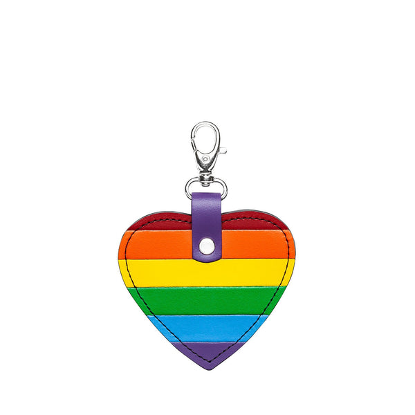 Pride Leather Heart Charm - Accessories - Zatchels