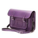 Purple Leather Satchel - Satchel - Zatchels