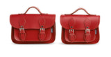 Handmade Leather Micro Satchel - Red