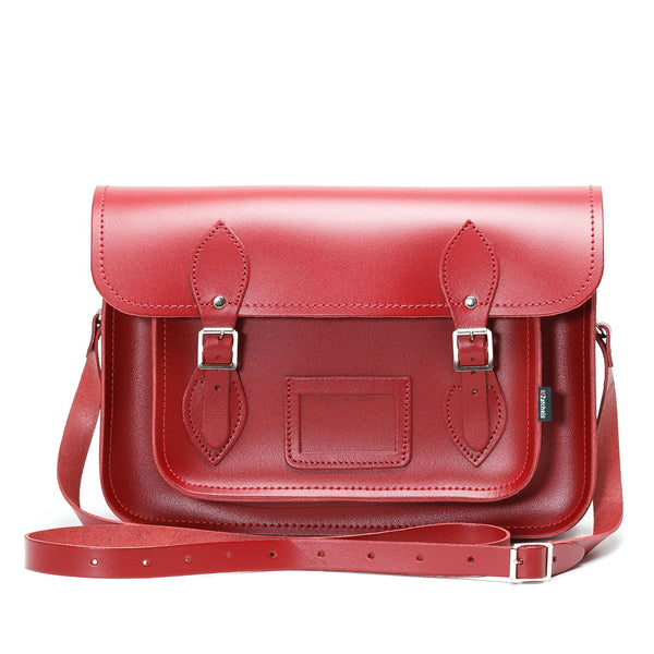 Red Leather Satchel - Satchel - Zatchels