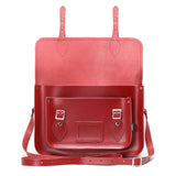 Red Leather Satchel - Satchel - Zatchels