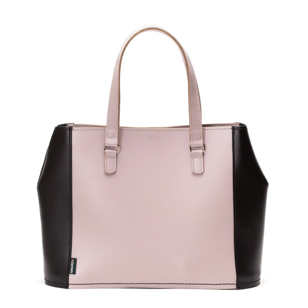 Rose Truffle Leather Tote Bag - Tote - Zatchels