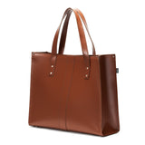 Chestnut Leather Shopper - Shopper - Zatchels