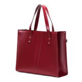 Oxblood Leather Shopper - Shopper - Zatchels