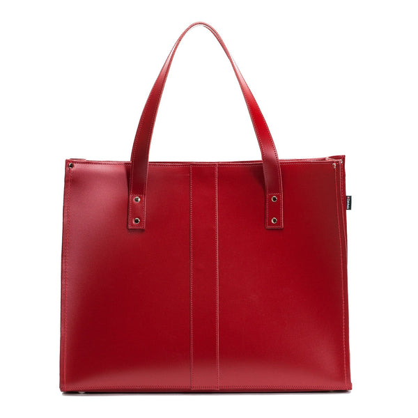 UhfmrShops, colour-block leather tote bag Giallo