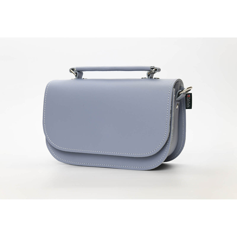 Aura Handmade Leather Bag - Lilac Grey