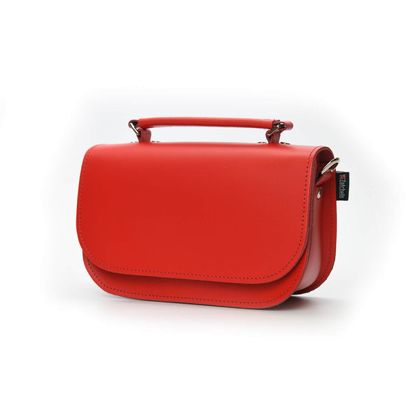 Aura Handmade Leather Bag - Pillar Box Red