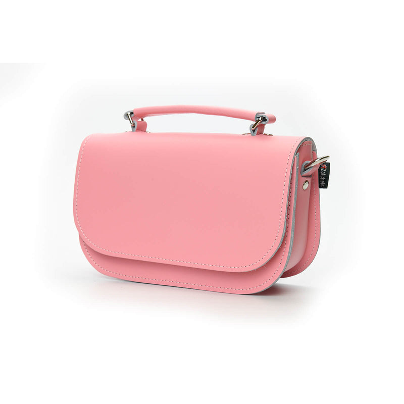 Aura Handmade Leather Bag - Pastel Pink