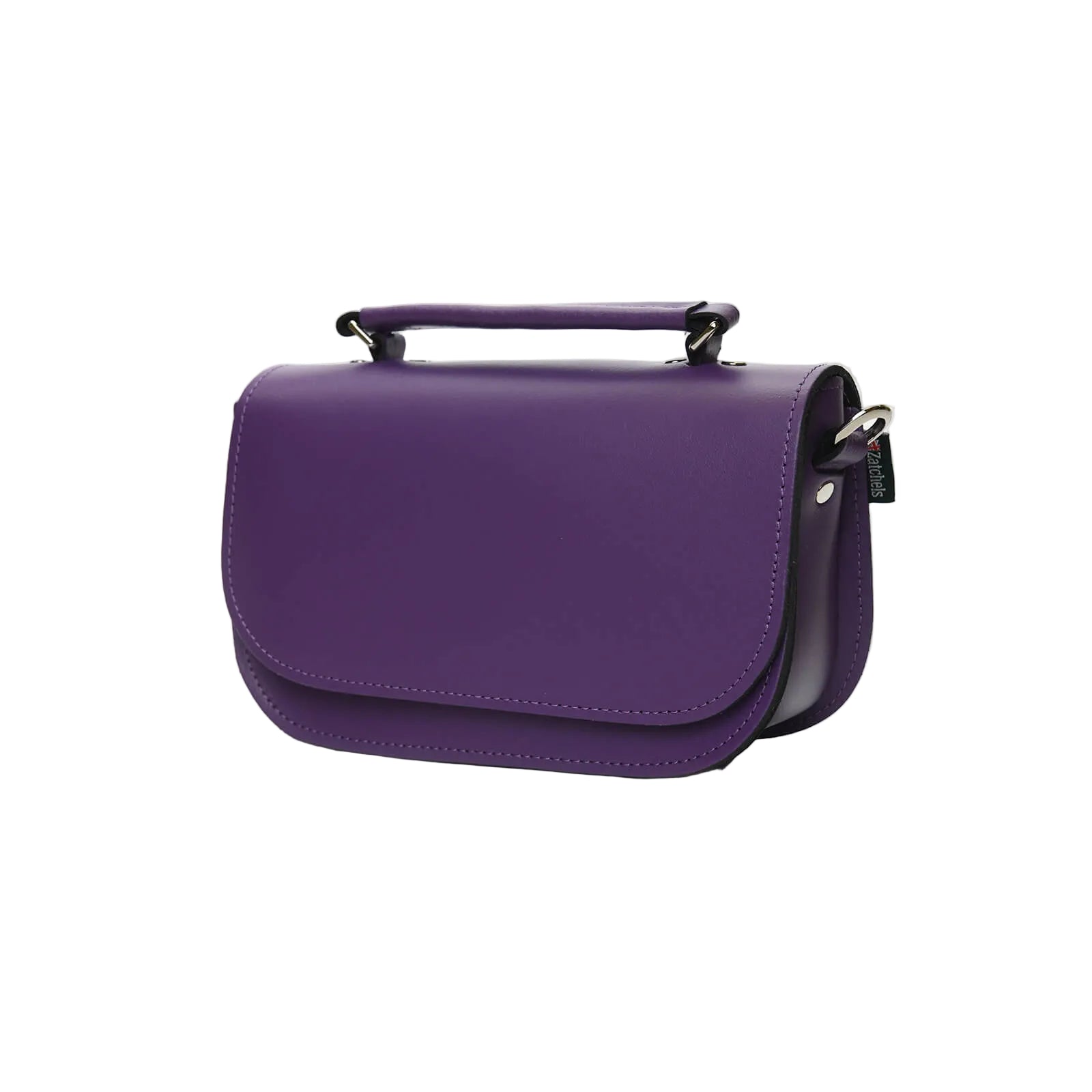 Aura Handmade Leather Bag - Purple