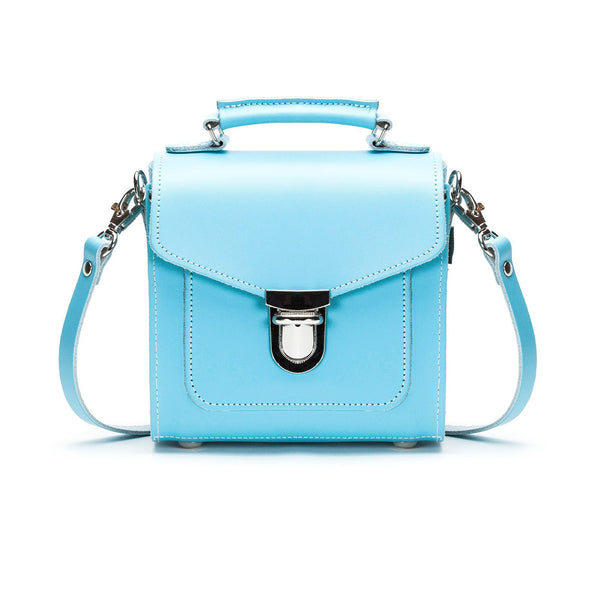 Pastel Baby Blue Leather Sugarcube - Sugarcube - Zatchels