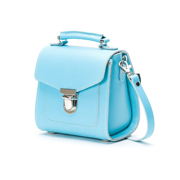 Pastel Baby Blue Leather Sugarcube - Sugarcube - Zatchels