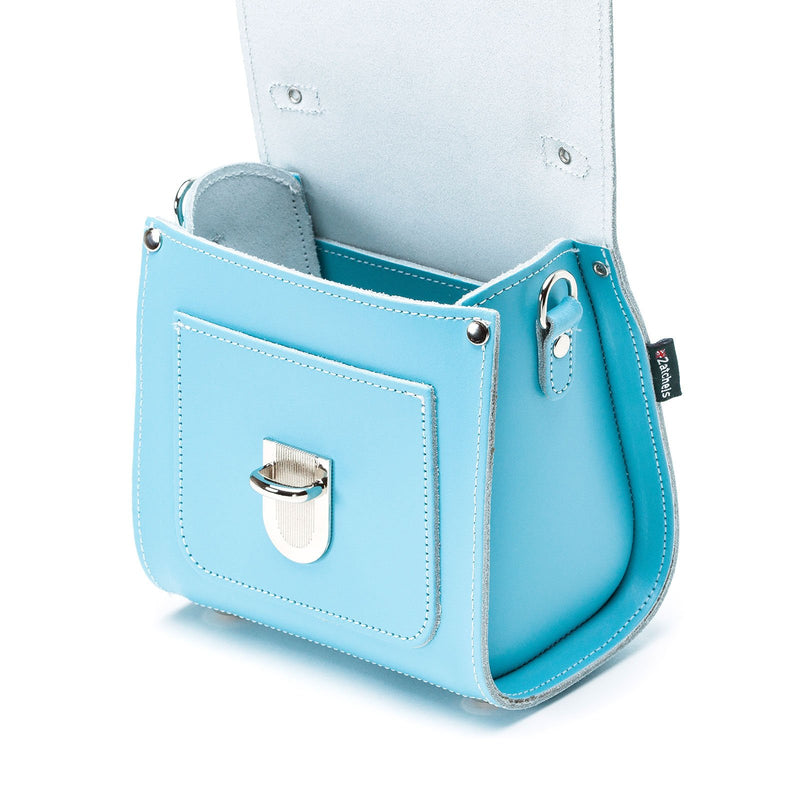 Pastel Baby Blue Leather Sugarcube - Sugarcube - Zatchels